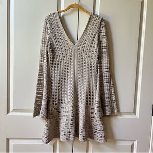 Union of Angels Chantilly Crochet Dress size medium, color sand